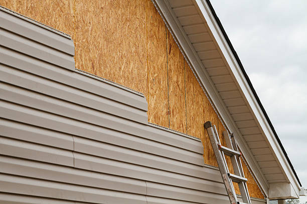 Professional Siding Replacement technician working in Riverside, NJ